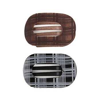 SO® Plaid Flat Claw Clips 2 pc Set