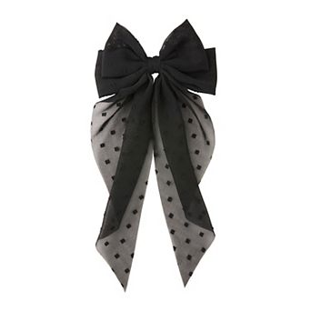 SO® Chiffon Long Tail Bow Hair Clip