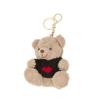 SO® Gold Tone Teddy Bear Bag Charm