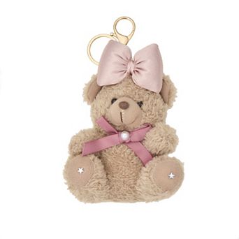 SO® Gold Tone Bow Bear Bag Charm