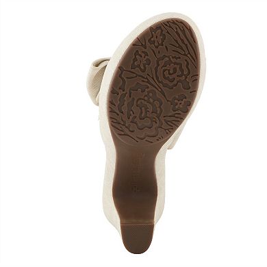 Patrizia Norma Jean Women's Bow Accent High Heel Slide Sandals