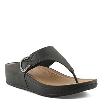 Patrizia Women's Ring Detail Wedge Slide Sandals