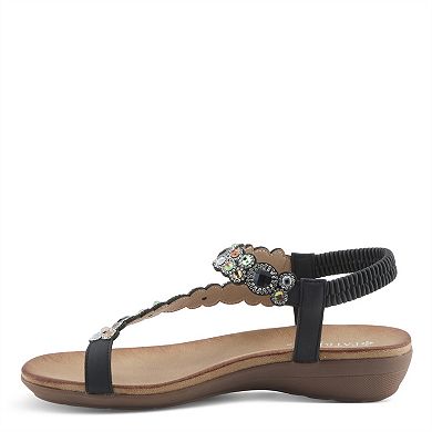 Patrizia Women's Simulated Gemstones Slingback Sandals