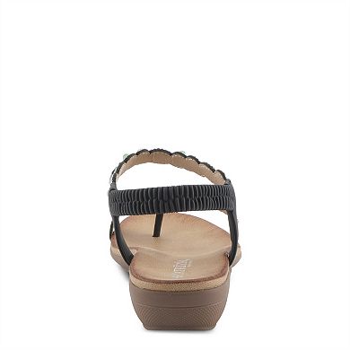 Patrizia Women's Simulated Gemstones Slingback Sandals