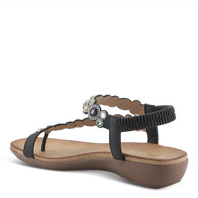 Patrizia Women's Simulated Gemstones Slingback Sandals