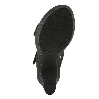 Patrizia Shine Women's Woven Slingback Heeled Sandals