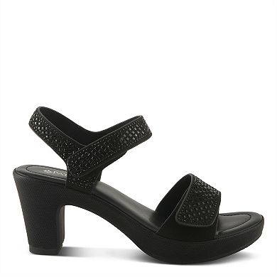 Patrizia Shine Women's Woven Slingback Heeled Sandals