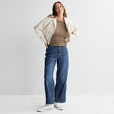 Juniors' SO® Long Sleeve Femme Boat Neck Top