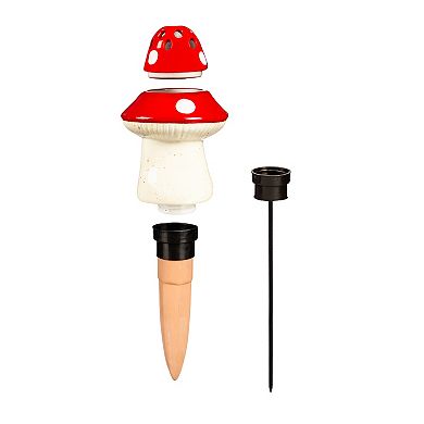 Evergreen Enterprises Ceramic Mushroom Fruit Fly & Gnat Trap with Watering Globe