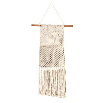 Evergreen Enterprises Macrame Wall Pocket Plant Cover Wall Decor 12 in