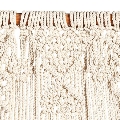 Evergreen Enterprises Macrame Wall Pocket Plant Cover Wall Decor 12-inches
