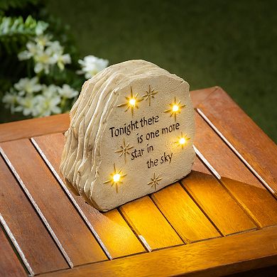 Evergreen Enterprises Solar Sentimental Memorial Garden Statue Outdoor Decor