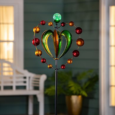 Evergreen Enterprises 81-Inch Solar Metal Wind Spinner