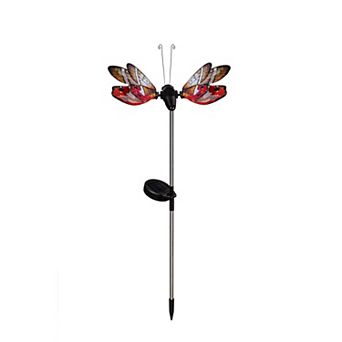 Evergreen Enterprises Flutterfly Solar Garden Stake Outdoor Decor