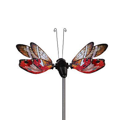 Evergreen Enterprises Flutterfly Solar Garden Stake Outdoor Decor