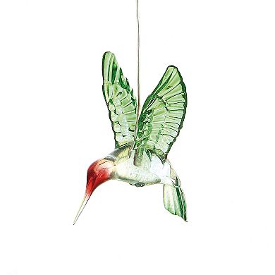 Evergreen Enterprises Lighted Hummingbird Hanging Mobile Outdoor Decor 30-inch