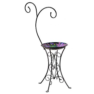 Evergreen Enterprises Decorative Metal Bird Bath Stand