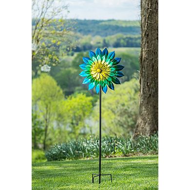 Evergreen Enterprises Oceanic Dimensions Wind Spinner Outdoor Decor 75-Inch