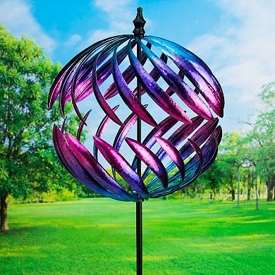 Evergreen Enterprises Bold Movement Kinetic Wind Spinner Outdoor Decor 60-inch
