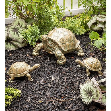 Evergreen Enterprises Tortoise & Two Babies Garden Statues Outdoor Decor