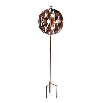 Evergreen Enterprises Harlequin Ball Wind Spinner Outdoor Decor