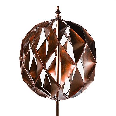 Evergreen Enterprises Harlequin Ball Wind Spinner Outdoor Decor 36-inches