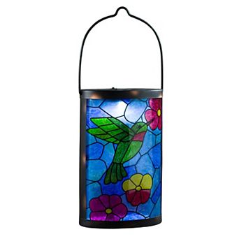 Evergreen Enterprises Mosaic Hummingbird Solar Lantern Indoor / Outdoor Decor