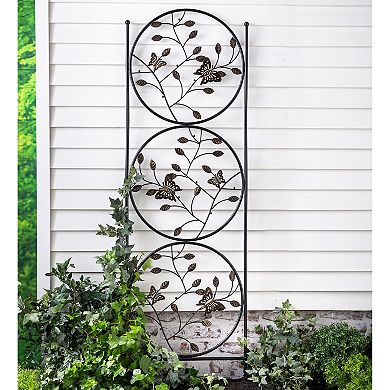 Evergreen Enterprises Butterfly Trio Metal Trellis Outdoor Decor