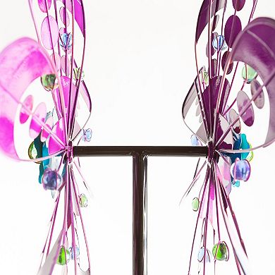 Evergreen Enterprises Jewel Bubbles Metal Wind Spinner Outdoor Decor