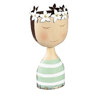 Evergreen Enterprises Pastel Striped Head Planter