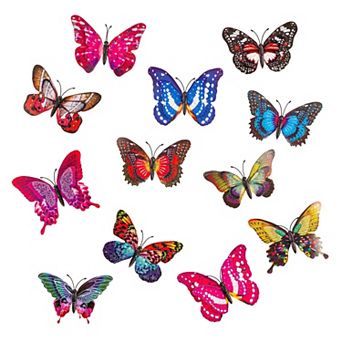 Evergreen Enterprises Indoor/Outdoor Butterfly Magnets 12-Pack