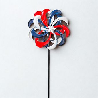Evergreen Enterprises Red, White & Blue Wind Spinner Outdoor Decor