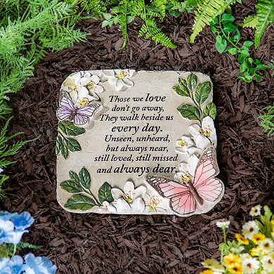 Evergreen Enterprises Those We Love Butterflies Memorial Garden Stone