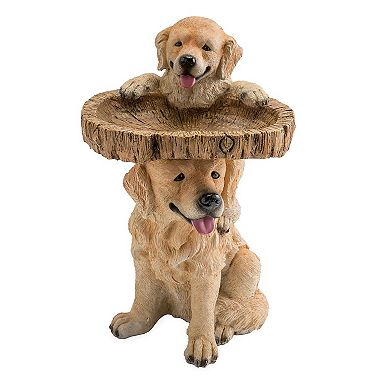 Evergreen Enterprises Playful Puppies Birdbath Outdoor Decor