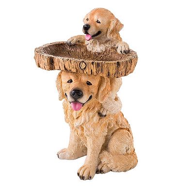 Evergreen Enterprises Playful Puppies Birdbath Outdoor Decor