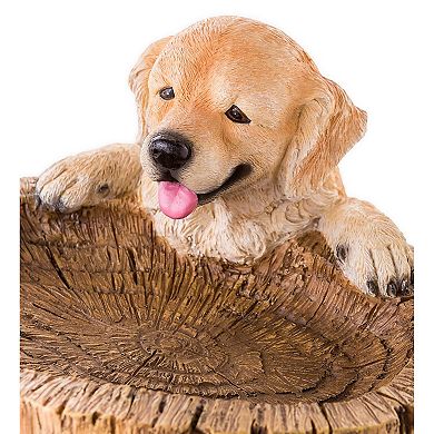 Evergreen Enterprises Playful Puppies Birdbath Outdoor Decor