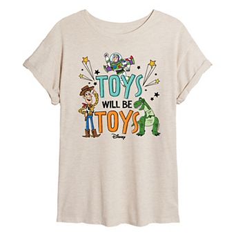 Juniors' Disney / Pixar's Toy Story Toys Will Be Toys Oversized Tee