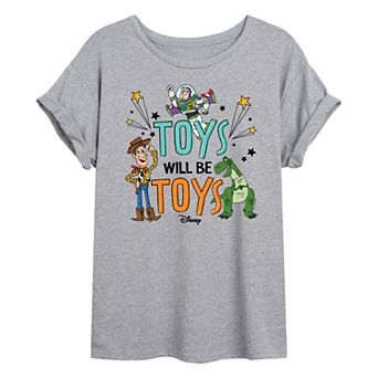 Juniors' Disney / Pixar's Toy Story Toys Will Be Toys Oversized Tee