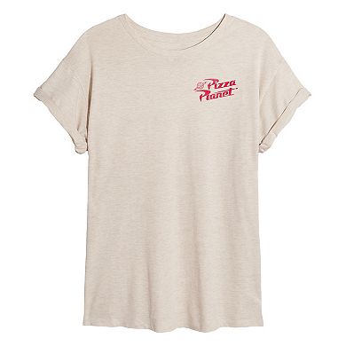 Juniors' Disney / Pixar's Toy Story Pizza Planet Order Ticket Oversized Tee