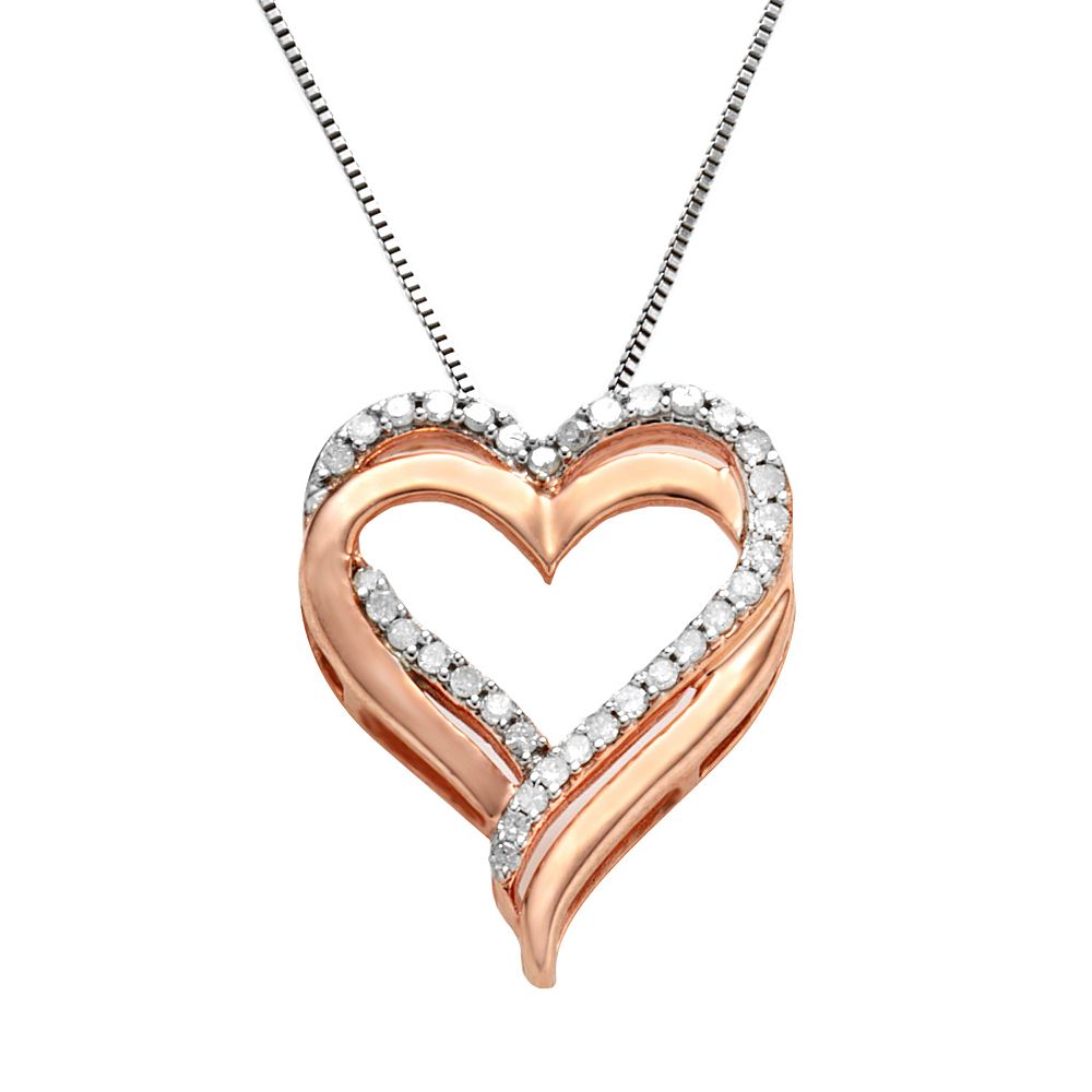 ★VINTAGE HOLLYWOOD★ 2way Essential Color Heart Necklace_VH D-POW Baroque-Inspired Double Heart Necklace in 925 Sterling
