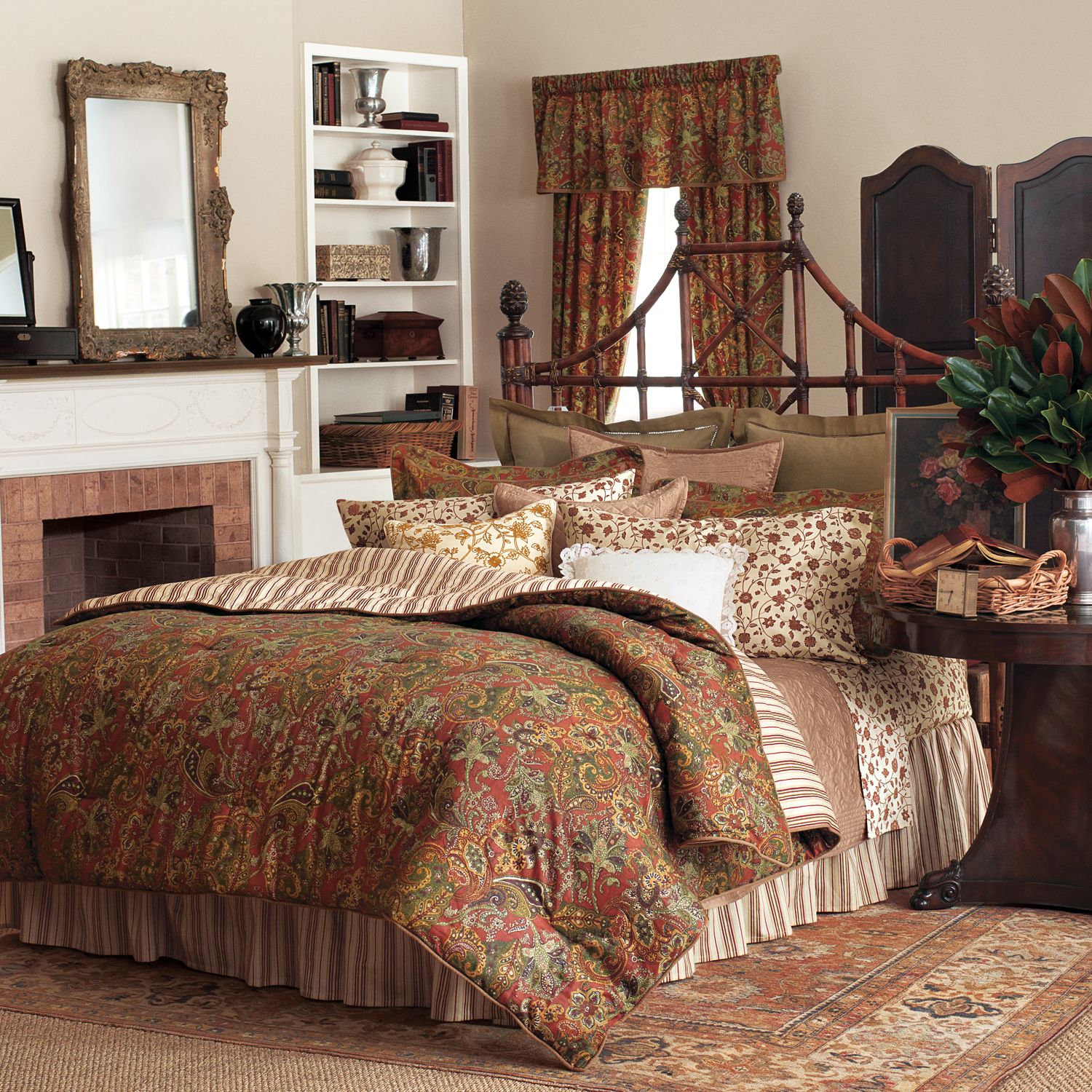 Chaps Home Chandler Reversible Paisley Comforter Set Full