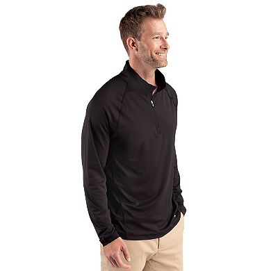 Cutter & Buck Prospect Epic Confidence Recycled Textured Stretch Mens Big & Tall Quarter Zip