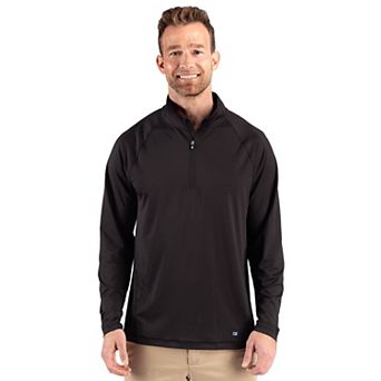 Cutter & Buck Prospect Epic Confidence Recycled Textured Stretch Mens Big & Tall Quarter Zip