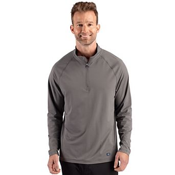Cutter & Buck Prospect Epic Confidence Recycled Textured Stretch Mens Big & Tall Quarter Zip