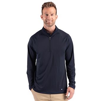 Cutter & Buck Prospect Epic Confidence Recycled Textured Stretch Mens Big & Tall Quarter Zip
