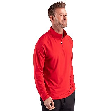 Cutter & Buck Prospect Epic Confidence Recycled Textured Stretch Mens Quarter Zip