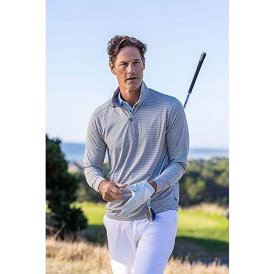 Cutter & Buck Forge Epic Confidence Recycled Double Stripe Mens Quarter Zip