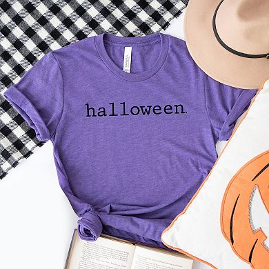 Halloween Typewriter - Women's Short Sleeve Graphic T-Shirt