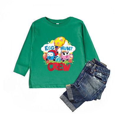 Leo the Truck Egg Hunt Crew - Toddler Long Sleeve Graphic Tee