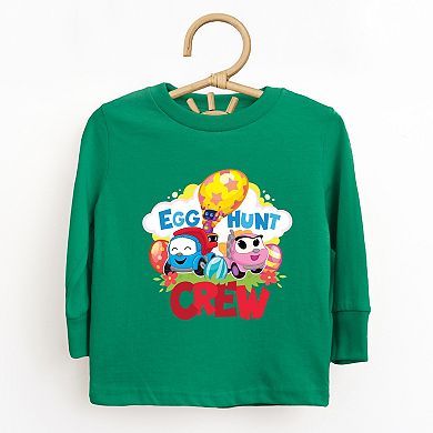 Leo the Truck Egg Hunt Crew - Toddler Long Sleeve Graphic Tee